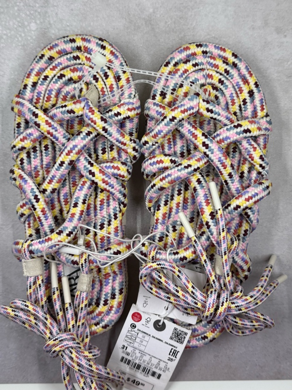 🆕 Zara Girls Robe Sandals